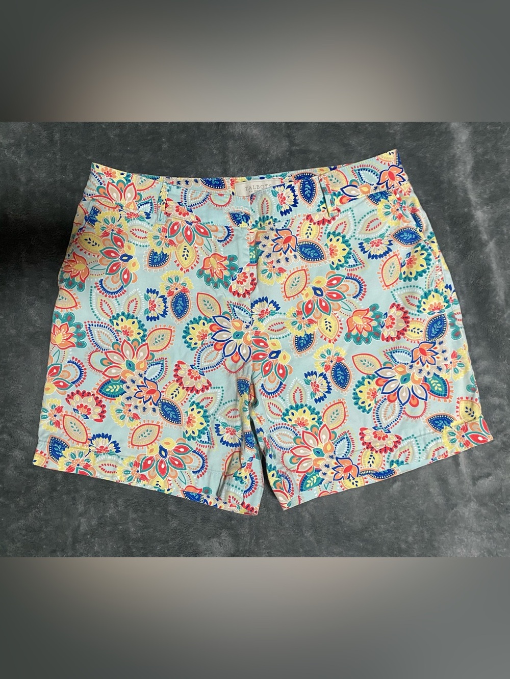 Talbots Women’s Light Blue Floral Paisley Shorts